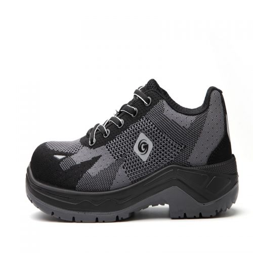 固邦特FZ-6-2AS6高強(qiáng)度飛織面料+三明治網(wǎng)布透氣款安全鞋