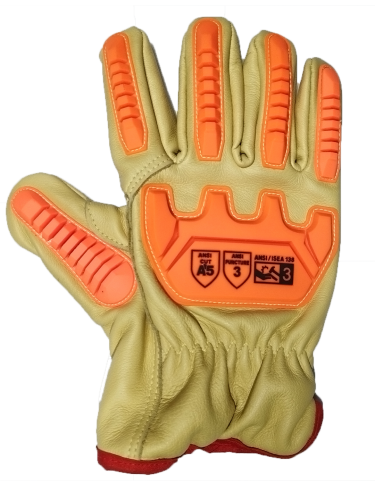 斗刀俠DD-337牛皮防割防砸防水防油手套（雙）